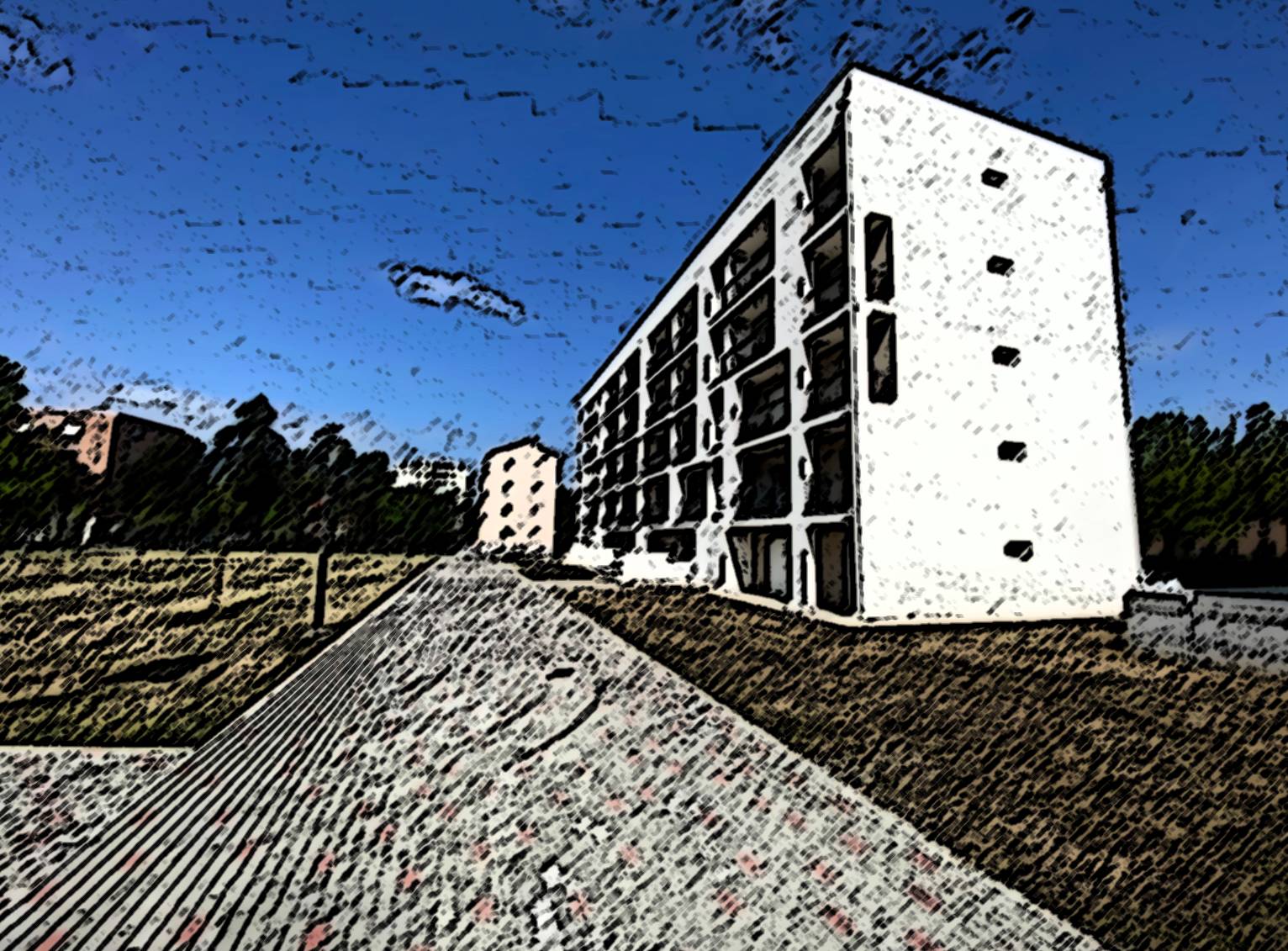 immagine del quartiere Canalina di Reggio Emilia, in cui è stato realizzato il progetto Quartiere d'incontro.